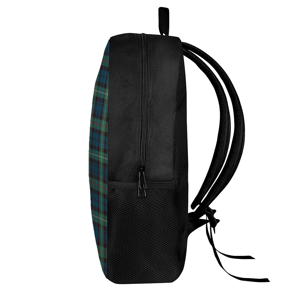 Irish Tartan Pattern Print 17 Inch Backpack