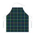 Irish Tartan Pattern Print Adjustable Apron