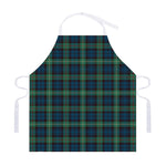 Irish Tartan Pattern Print Adjustable Apron