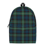 Irish Tartan Pattern Print Backpack