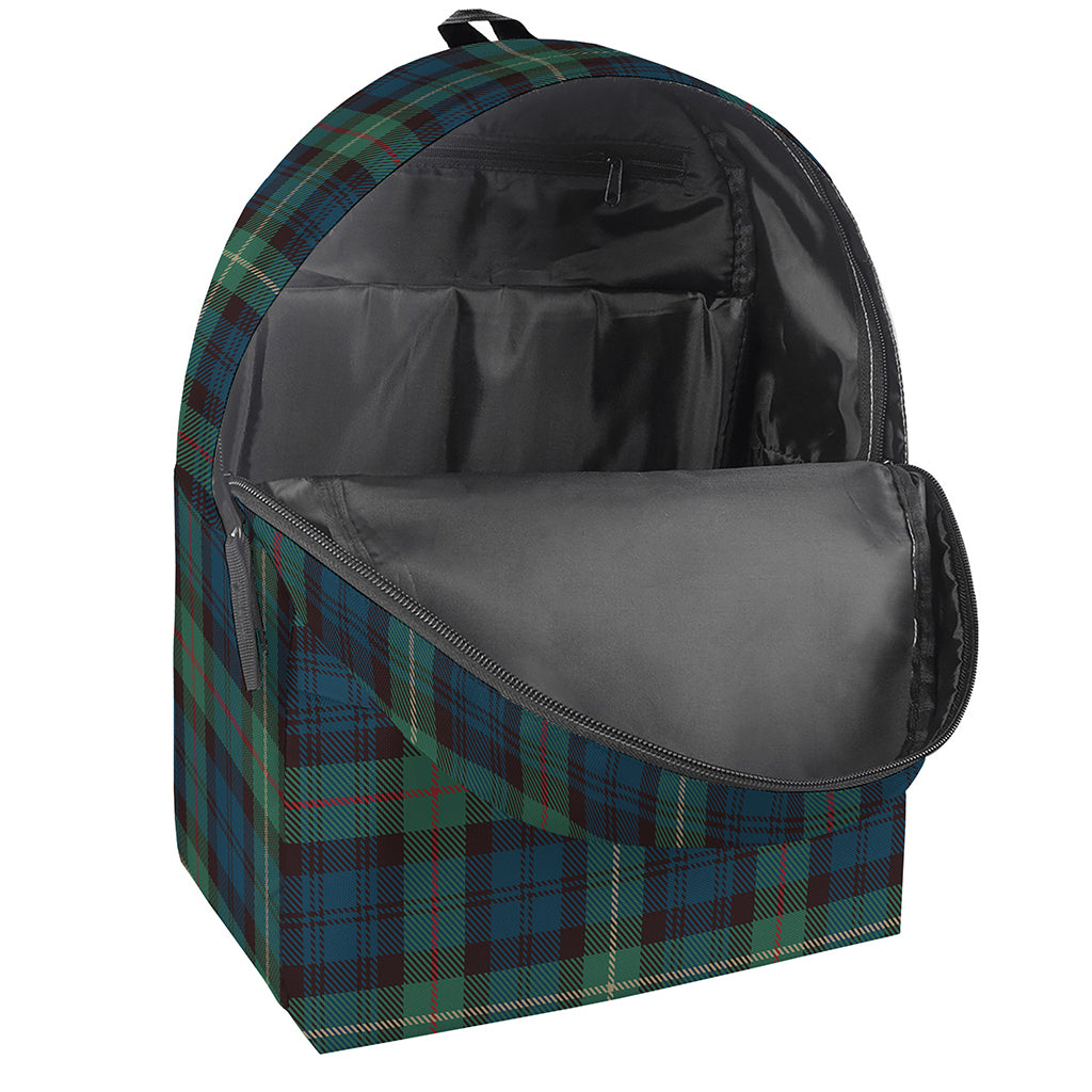 Irish Tartan Pattern Print Backpack