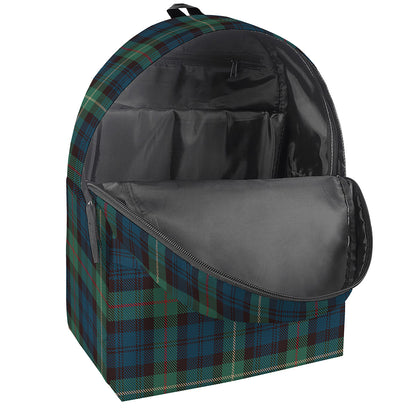 Irish Tartan Pattern Print Backpack