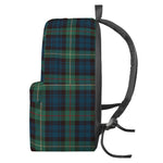 Irish Tartan Pattern Print Backpack