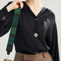 Irish Tartan Pattern Print Bag Strap