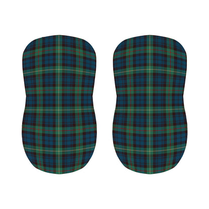 Irish Tartan Pattern Print Bar Stool Covers