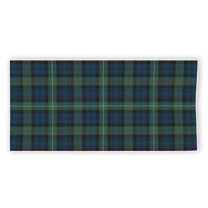 Irish Tartan Pattern Print Beach Towel