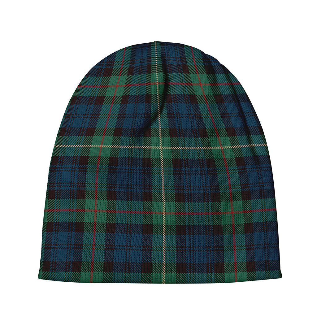 Irish Tartan Pattern Print Beanie