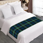 Irish Tartan Pattern Print Bed Runner