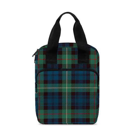 Irish Tartan Pattern Print Bible Tote Bag