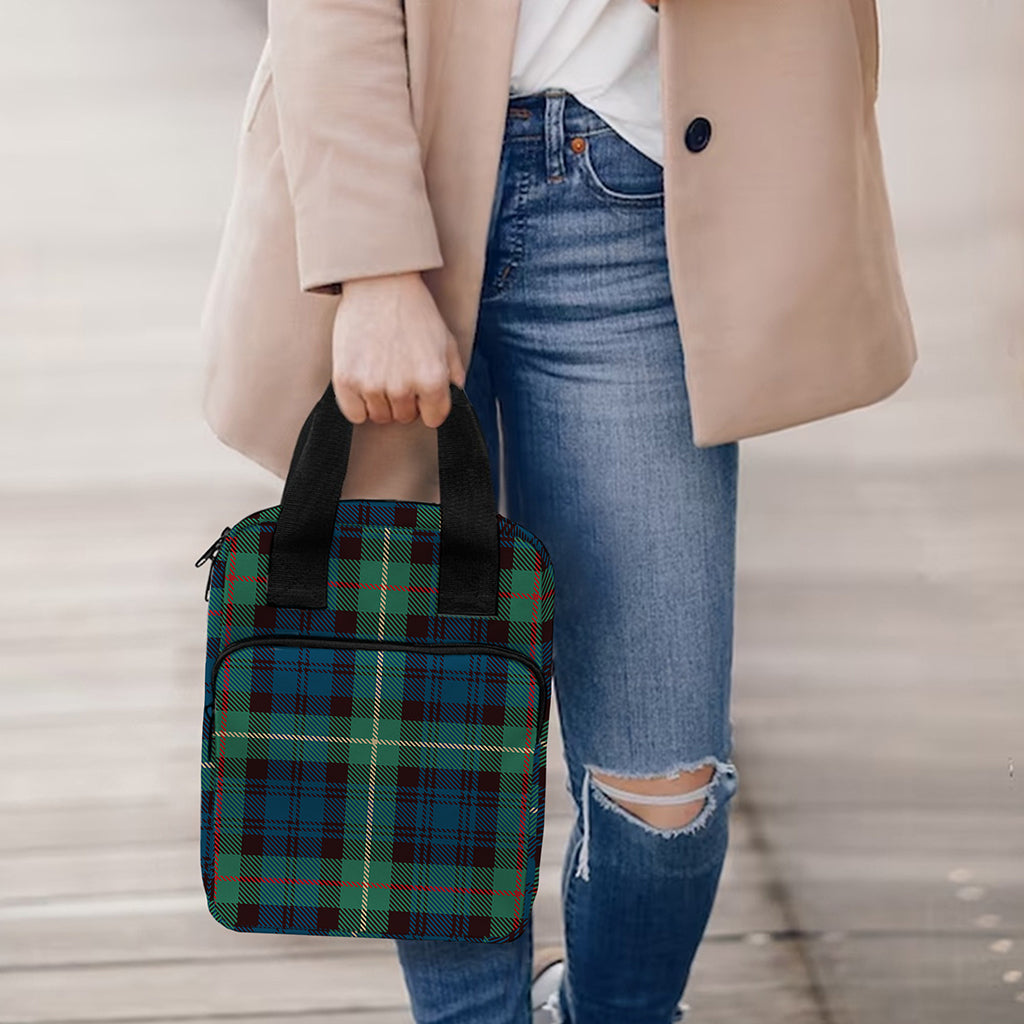 Irish Tartan Pattern Print Bible Tote Bag
