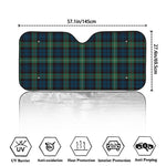 Irish Tartan Pattern Print Car Windshield Sun Shade