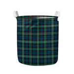 Irish Tartan Pattern Print Collapsible Laundry Basket