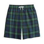 Irish Tartan Pattern Print Cotton Shorts