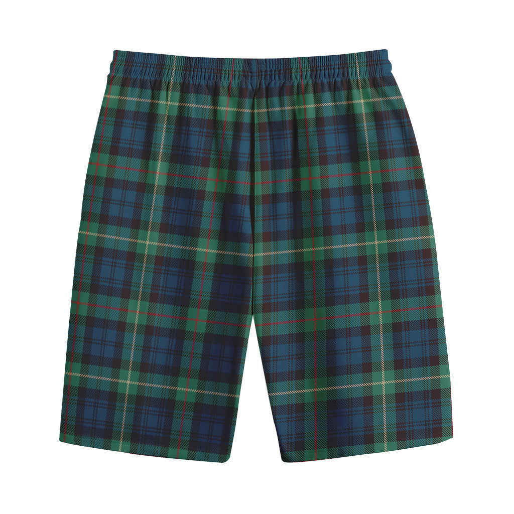 Irish Tartan Pattern Print Cotton Shorts