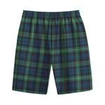 Irish Tartan Pattern Print Cotton Shorts