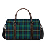 Irish Tartan Pattern Print Duffle Bag