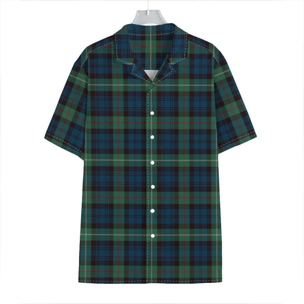 Irish Tartan Pattern Print Hawaiian Shirt