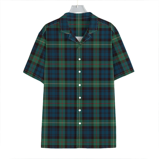 Irish Tartan Pattern Print Hawaiian Shirt