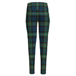 Irish Tartan Pattern Print High-Waisted Pocket Leggings
