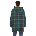 Irish Tartan Pattern Print Hoodie Blanket