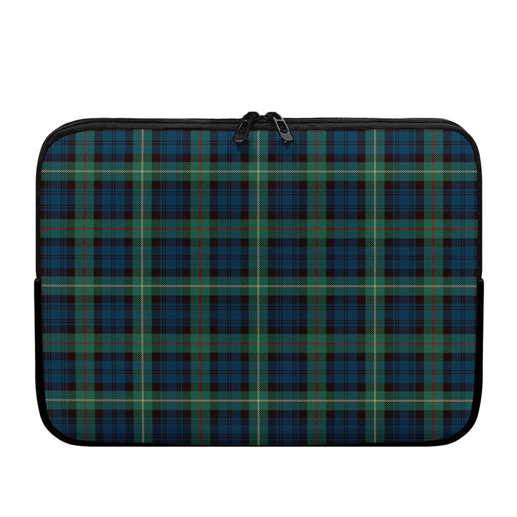 Irish Tartan Pattern Print Laptop Sleeve