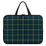 Irish Tartan Pattern Print Laptop Sleeve With Handle