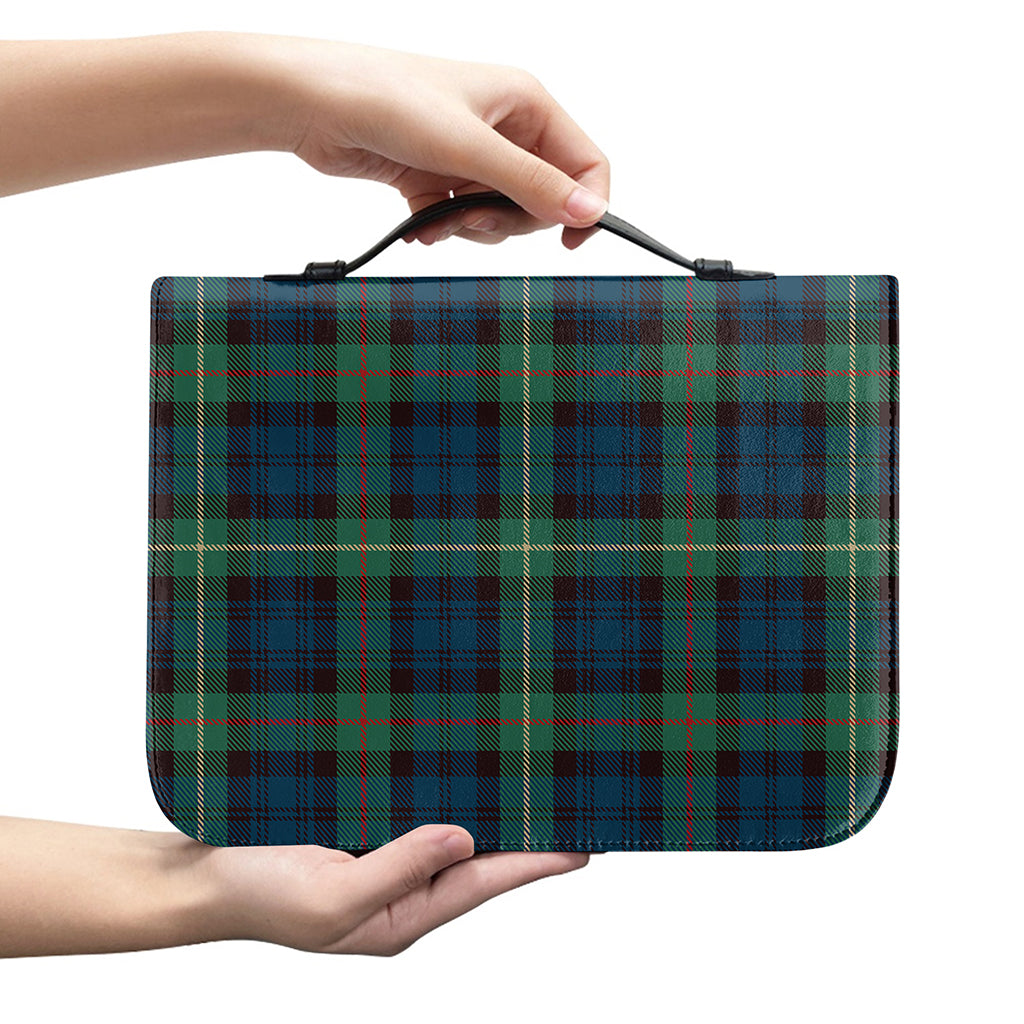 Irish Tartan Pattern Print Leather Bible Cover