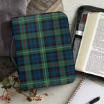 Irish Tartan Pattern Print Leather Bible Cover