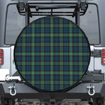 Irish Tartan Pattern Print Leather Spare Tire Cover