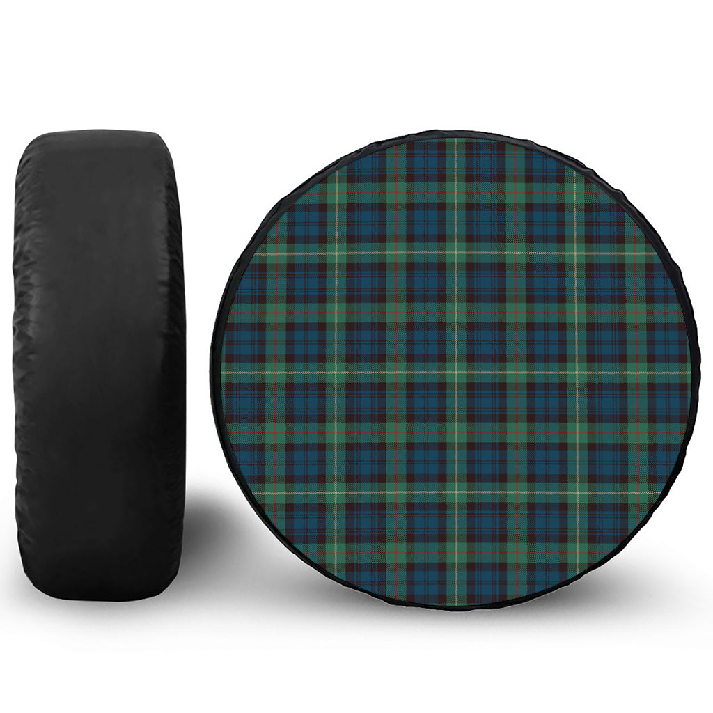 Irish Tartan Pattern Print Leather Spare Tire Cover