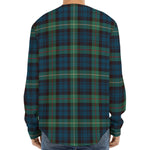 Irish Tartan Pattern Print Long Sleeve Baseball Jersey