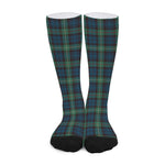 Irish Tartan Pattern Print Long Socks