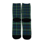 Irish Tartan Pattern Print Long Socks