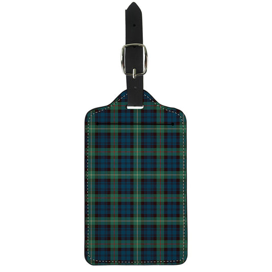 Irish Tartan Pattern Print Luggage Tag