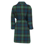 Irish Tartan Pattern Print Men's Bathrobe