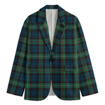 Irish Tartan Pattern Print Men's Blazer