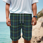 Irish Tartan Pattern Print Men's Cargo Shorts