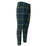 Irish Tartan Pattern Print Men's Compression Pants