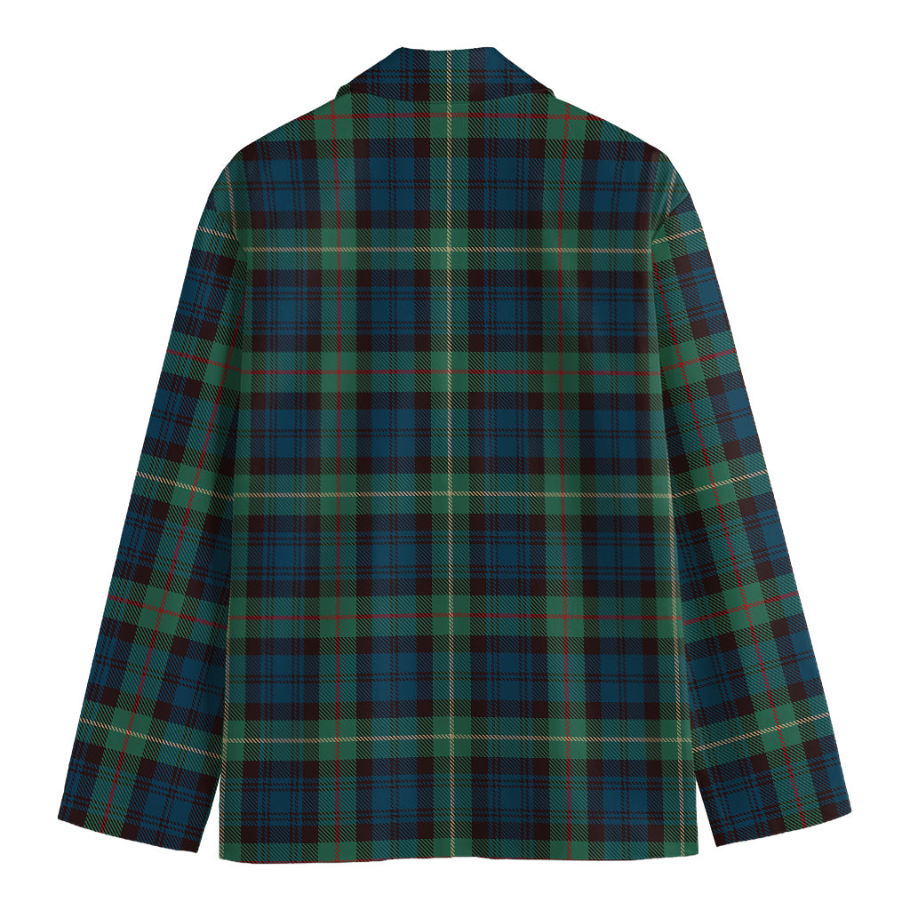 Irish Tartan Pattern Print Men's Cotton Blazer