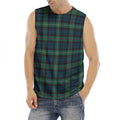 Irish Tartan Pattern Print Men's Fitness Tank Top