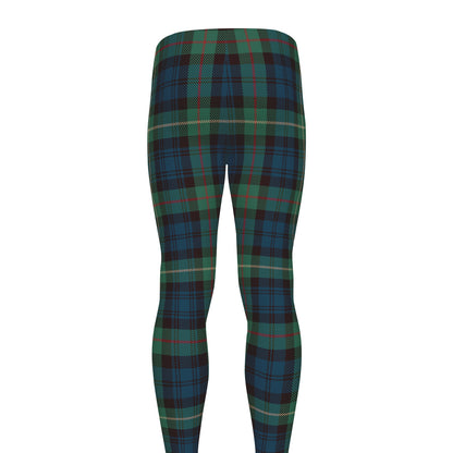 Irish Tartan Pattern Print Men's leggings