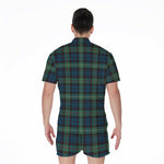 Irish Tartan Pattern Print Men's Rompers