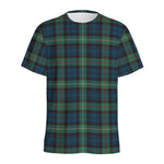 Irish Tartan Pattern Print Men's Sports T-Shirt