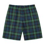 Irish Tartan Pattern Print Men's Swim Trunks
