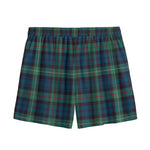 Irish Tartan Pattern Print Mesh Shorts