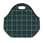 Irish Tartan Pattern Print Neoprene Lunch Bag