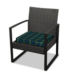 Irish Tartan Pattern Print Outdoor Seat Cushion Cover