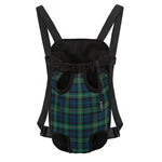 Irish Tartan Pattern Print Pet Carrier Backpack