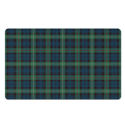 Irish Tartan Pattern Print Polyester Doormat