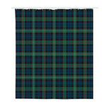 Irish Tartan Pattern Print Polyester Shower Curtain